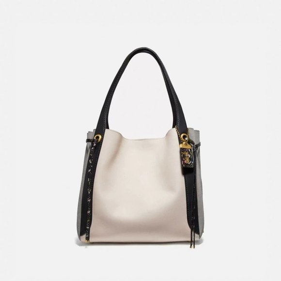 coach Harmony Hobo In Colorblock Snakeskin - Picture 1 of 8